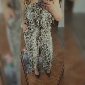 🆕️Snake print jumpsuit